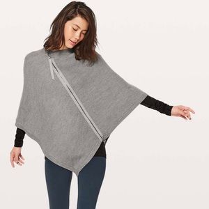 Grey Lululemon poncho sweater